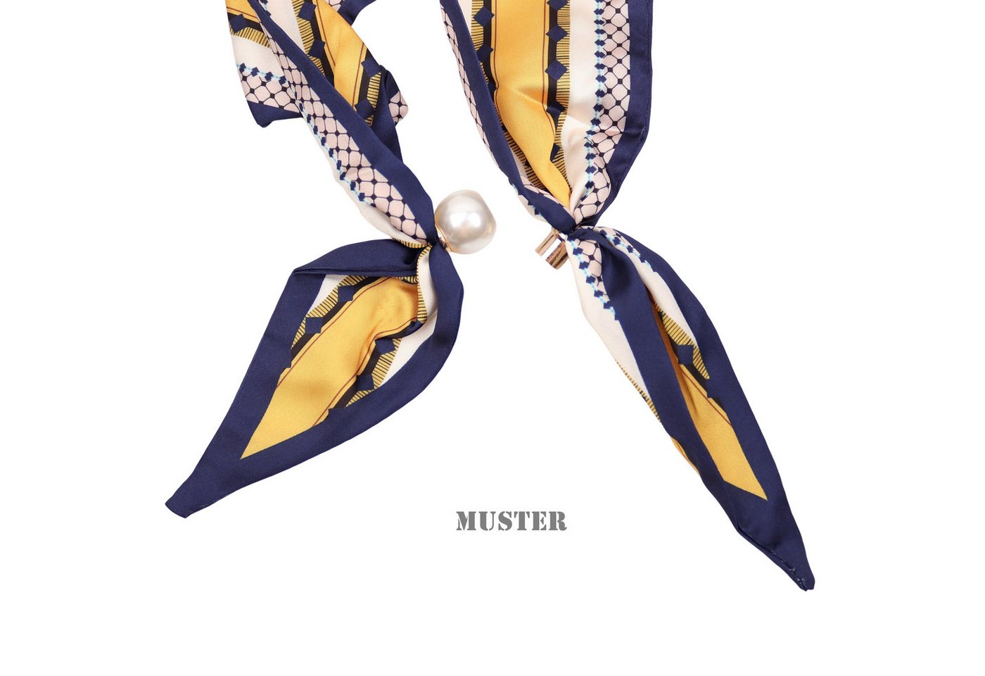 MIRROSI Nickituch Schmales Halstuch mit magnetischem Clip, Damen Halstuch deal für Frühling,Sommer, Herbst – Bild 4 von 4