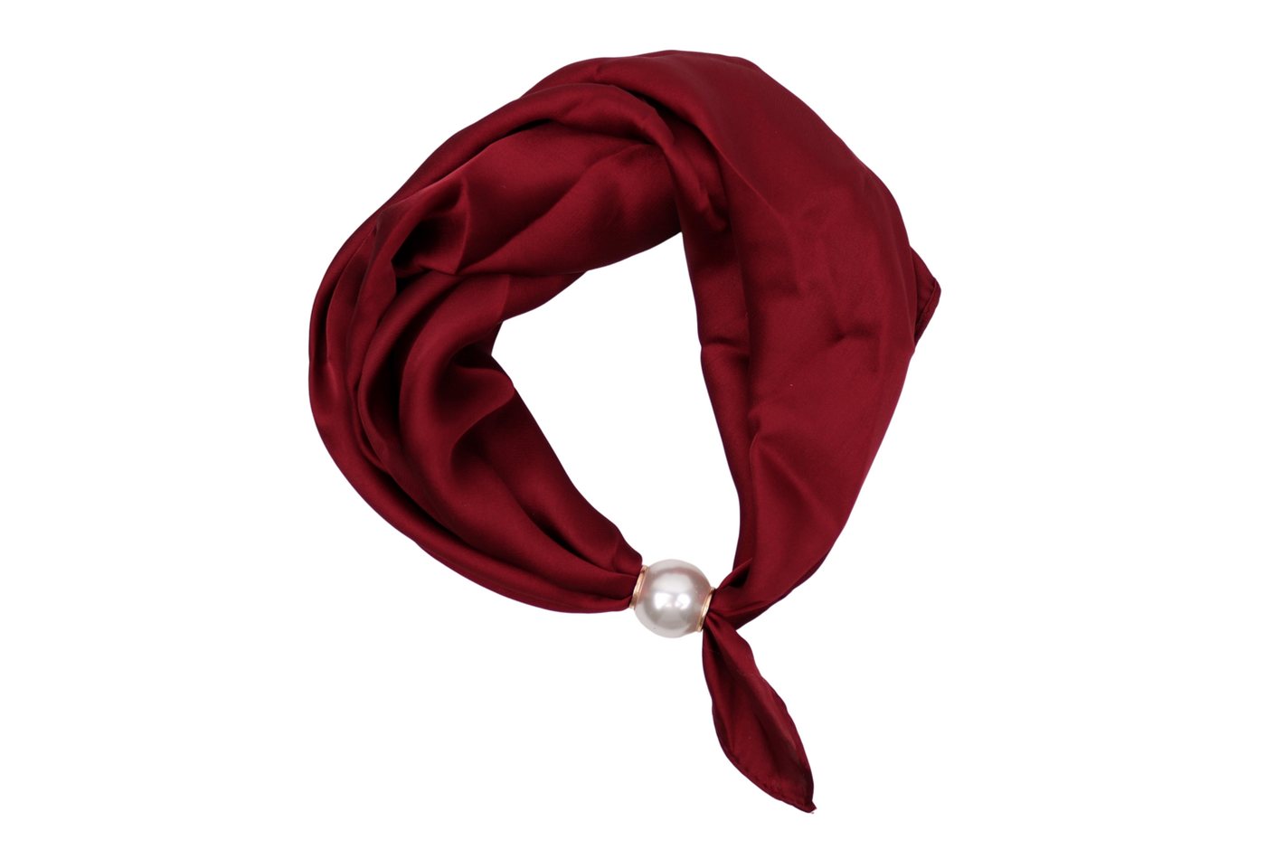MIRROSI Nickituch Schmales Halstuch mit magnetischem Clip, Damen Halstuch deal für Frühling,Sommer, Herbst – Bild 2 von 4