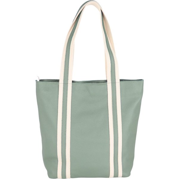 MIRROSI Shopper aus Echtleder, Made in Italy, Shopper Tasche, Tragetasche (30x35x12cm) mit Stauraum A4 Ordner