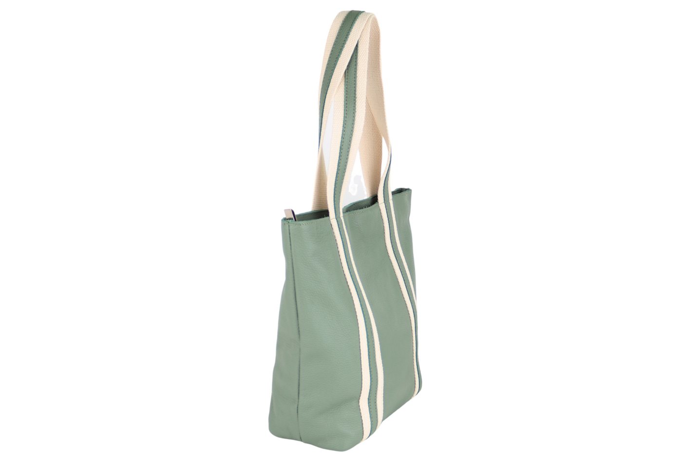 MIRROSI Shopper aus Echtleder, Made in Italy, Shopper Tasche, Tragetasche (30x35x12cm) mit Stauraum A4 Ordner – Bild 2 von 5