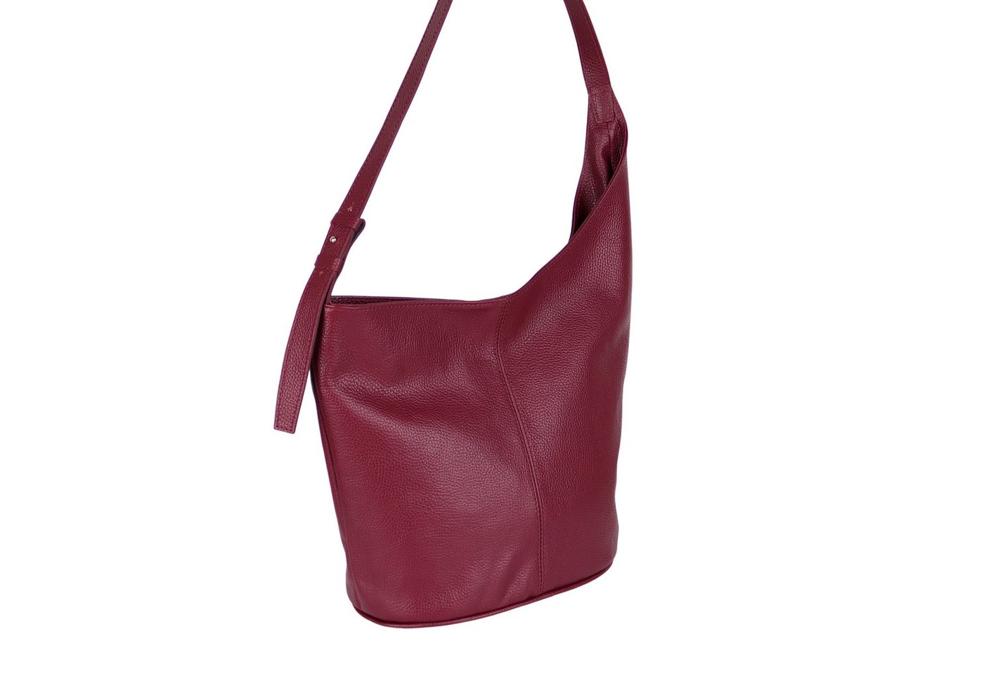 MIRROSI Shopper Aus Echtleder, Made in Itlay Beuteltasche, Tragetasche (35x30x15cm) mit viel Stauraum – Bild 2 von 4