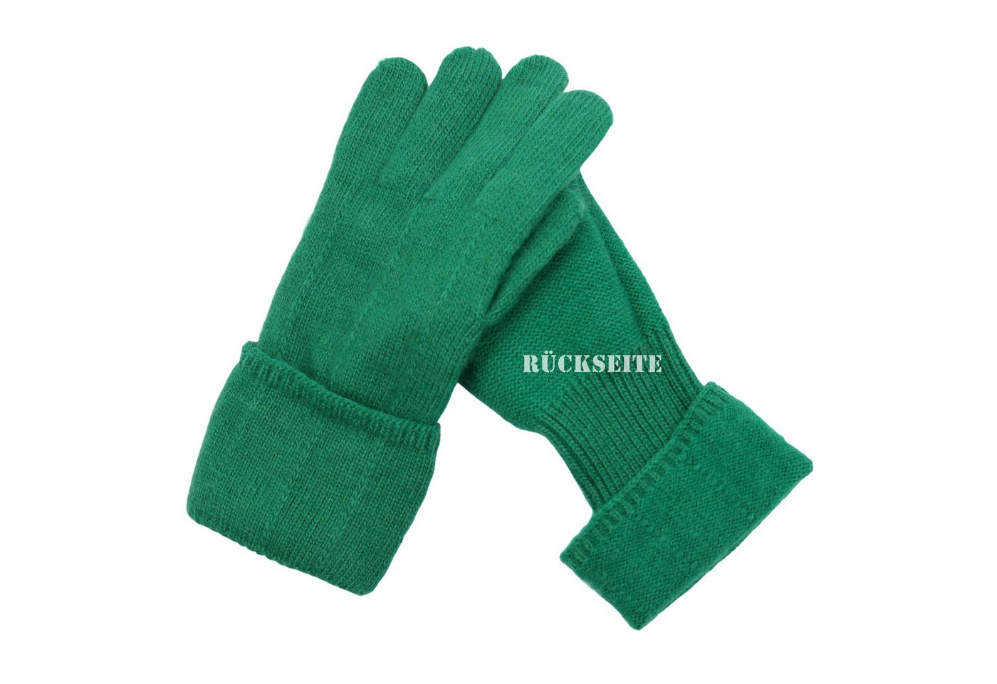 MIRROSI Strickhandschuhe Damen Handschuhe mit 10% mit Kaschmir-Anteil (Einheitsgröße) sehr weich und warm ideal für Herbst oder Winter – Bild 3 von 3