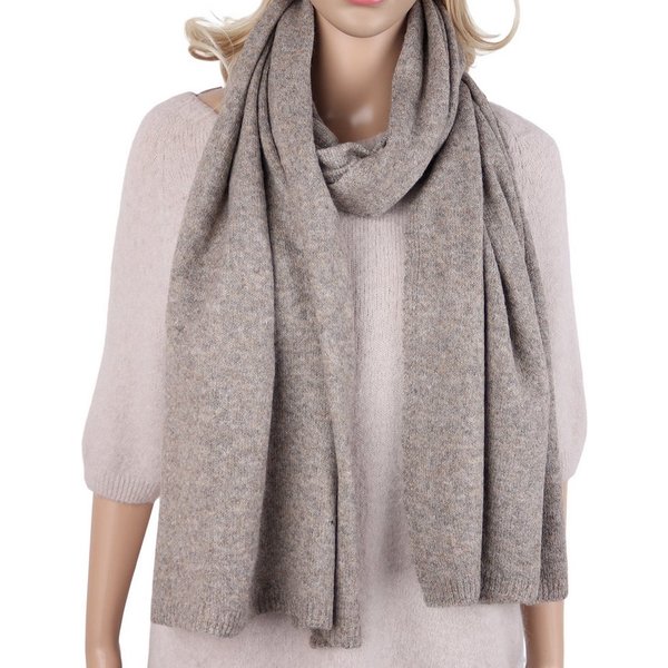 MIRROSI Strickschal Damen & Herren, Unifarbe Schal Unisex ca.55x185cm, super weich, (Neue Kollektion Herbst/Winter 2026), warmer Winterschal mit Wolle