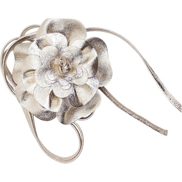 MIRROSI Taillengürtel Blume aus Echtleder zu binden, Einheitsgröße, Made in Italy Einheitsgröße (Geeignet für einen Hüftumfang bis zum ca.150 cm)