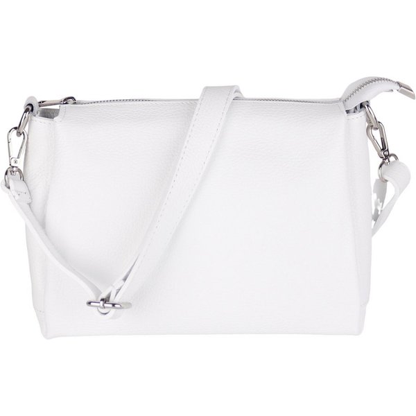 MIRROSI Umhängetasche Damen, Crossbody Bag, Echtleder Made in Italy (1 Tasche 2 Gurte oder Basic Version 1 Tasche 1 Gurt), 26x20x9cm (BXHXT)