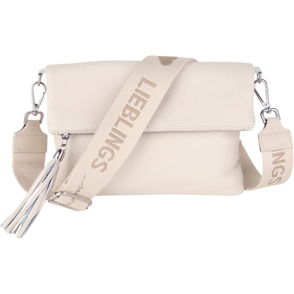 MIRROSI Umhängetasche Damen, Crossbody Bag, Echtleder Made in Italy (1 Tasche 2 Gurte oder Basic Version 1 Tasche 1 Gurt, verstellbaren Schulterriemen), 26x18x2