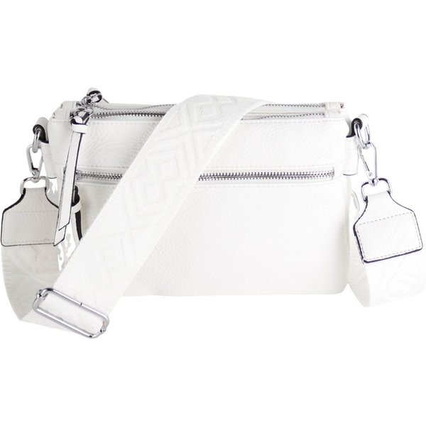 MIRROSI Umhängetasche Damen, Veganleder Crossbody Tasche Bag, Schultertasche (Extra dünnes Design mit einem 5 cm breiten Tragegurt, 24,5x17x3cm (BXHXT), gemuste
