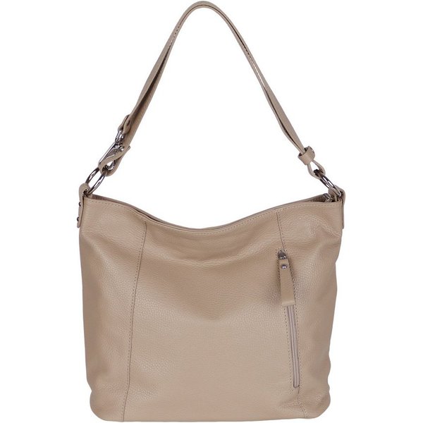 MIRROSI Umhängetasche Damen, Schultertasche,Aus Echtleder, Made in Italy (ca.37x28x11cm)