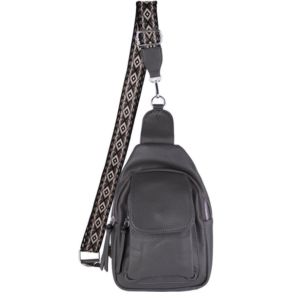 MIRROSI Umhängetasche Sling Bag,Brusttasche, Crossbody 19x28x8cm (für Ausflüge, Reisen, Wanderungen, und Partys, Mittelgroß), auch für die Verwendung als Rucksa