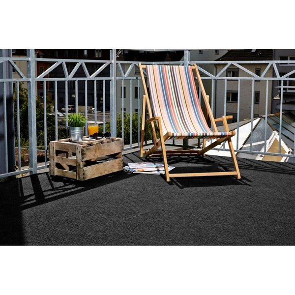 misento Kunstrasen Easy, rechteckig, Höhe: 4 mm, Rasenteppich für Balkon und Terrasse mit Drainage-Noppen