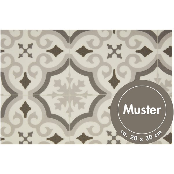 misento Vinylboden Astell in Fliesenoptik, für Feuchtraum- und Privatbereiche, PVC Bodenbelag Meterware 200/400 cm breit, Stärke 2,5 mm