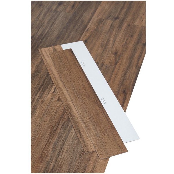 misento Vinylboden selbstklebend in Holzoptik, 32 PVC Planken je ca. 15,2 x 91,4 cm, PVC Bodenbelag 4,46 m², für Fußbodenheizung, Badezimmer, Wohnräume