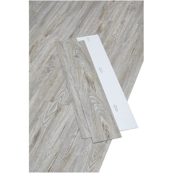 misento Vinylboden selbstklebend in Holzoptik, 32 PVC Planken je ca. 15,2 x 91,4 cm, PVC Bodenbelag 4,46 m², für Fußbodenheizung, Badezimmer, Wohnräume