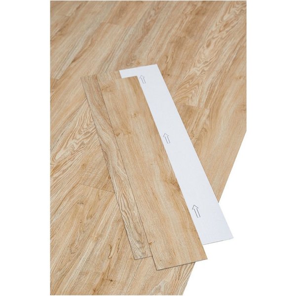 misento Vinylboden selbstklebend in Holzoptik, 32 PVC Planken je ca. 15,2 x 91,4 cm, PVC Bodenbelag 4,46 m², für Fußbodenheizung, Badezimmer, Wohnräume