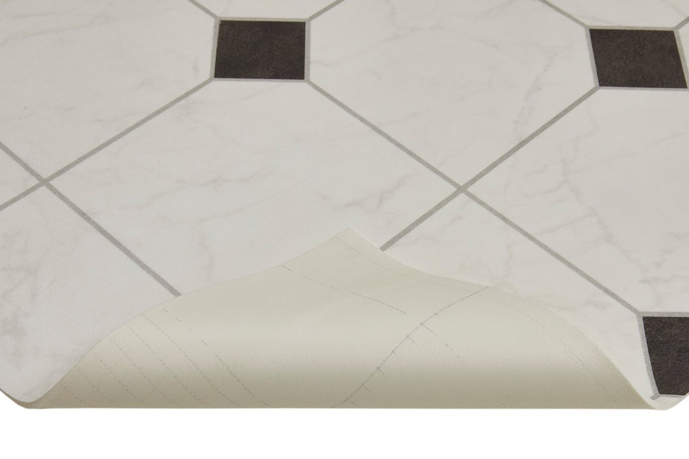 misento Vinylboden Strong in Fliesenoptik, für Feuchtraum- und Privatbereiche, PVC Bodenbelag Meterware 200/300/400 cm Breite, 3,8 mm Stärke – Bild 5 von 5