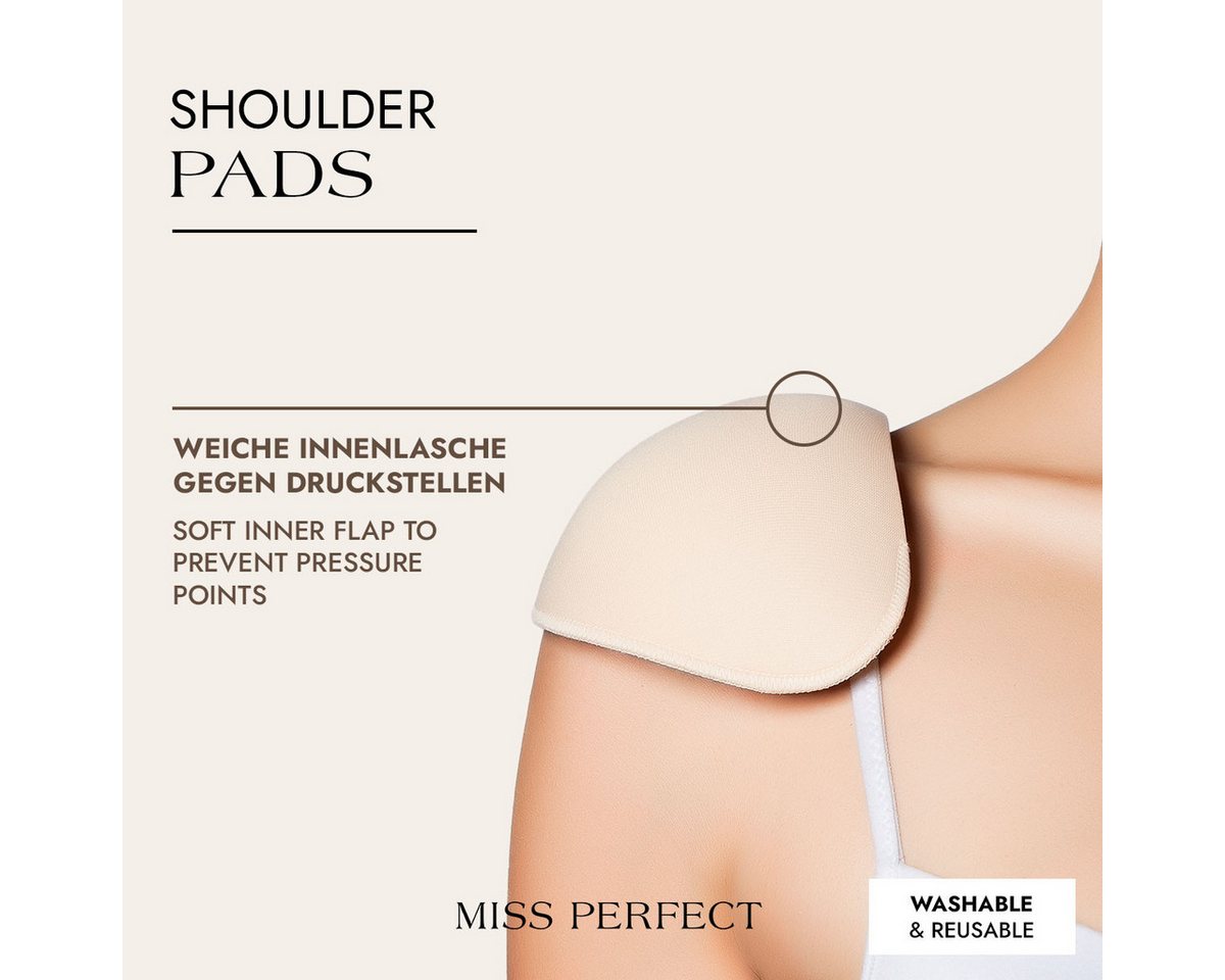 Miss Perfect BH-Träger 20161-162, Foam Shoulder Pads – Schulterpolster mit Trägerkissen – Bild 3 von 5