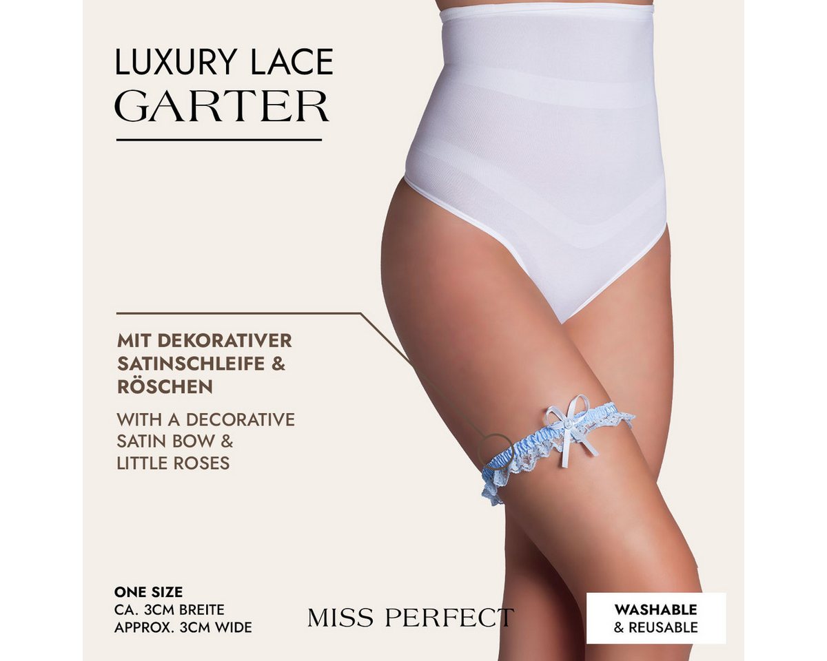 Miss Perfect Strumpfband, Luxury Lace Garter - Edles Spitzen-Strumpfband – Bild 2 von 4