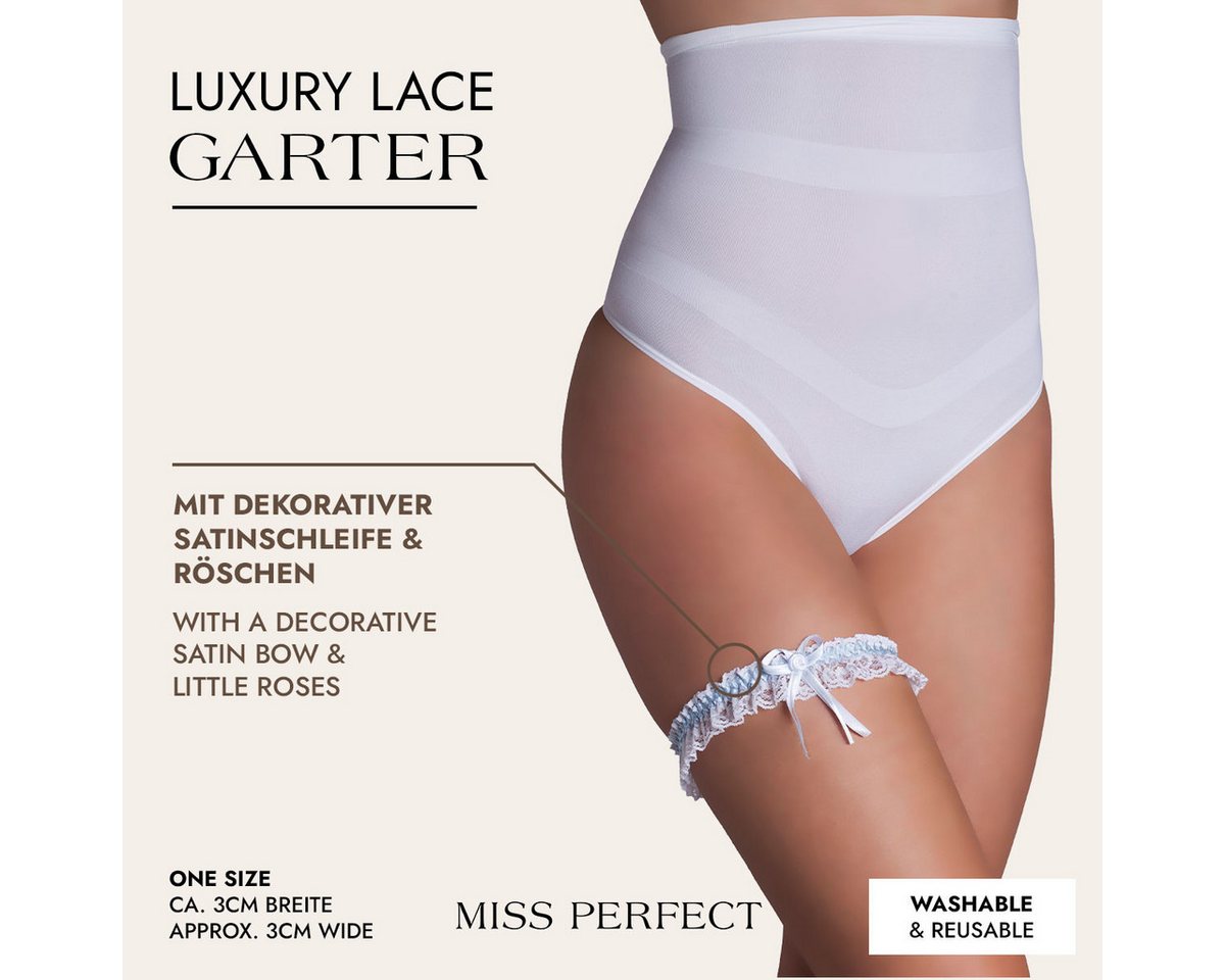 Miss Perfect Strumpfband, Luxury Lace Garter - Edles Spitzen-Strumpfband – Bild 2 von 4