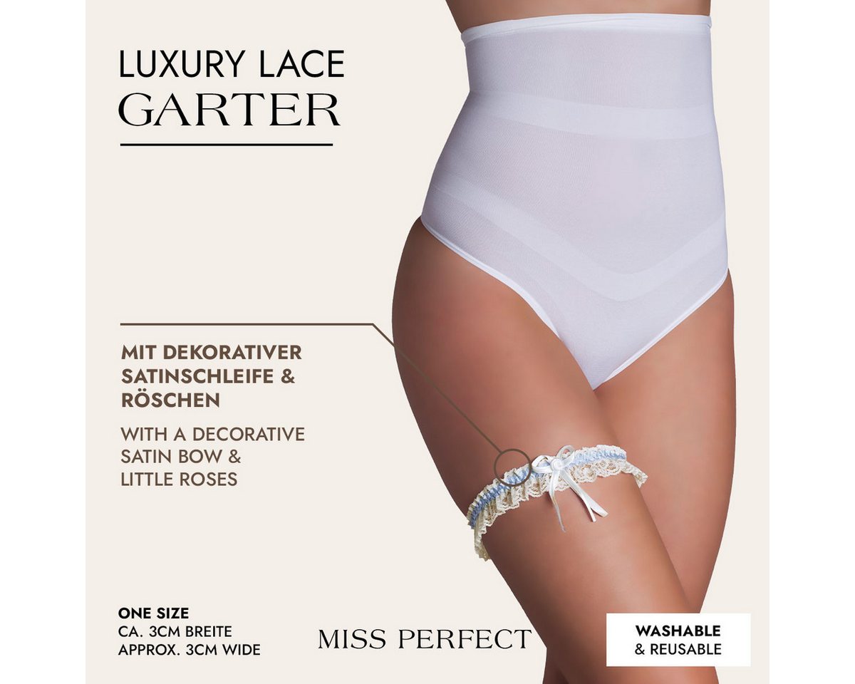 Miss Perfect Strumpfband, Luxury Lace Garter - Edles Spitzen-Strumpfband – Bild 2 von 4