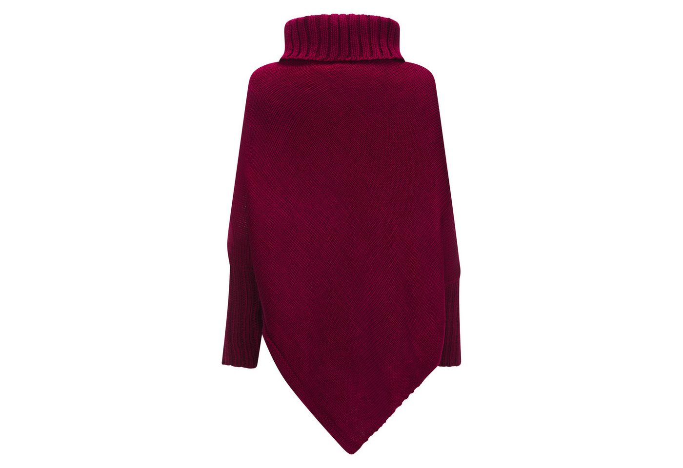 Mississhop Strickponcho Poncho Strick Sweatshirt Pullover Umhang Überwurf – Bild 5 von 5