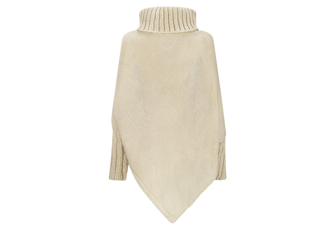 Mississhop Strickponcho Poncho Strick Sweatshirt Pullover Umhang Überwurf – Bild 5 von 5