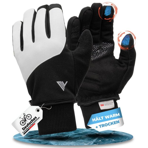 MIVELO Fahrradhandschuhe warme Winterhandschuhe Handschuhe Winter mit Thermo-Fleece wasserfest 3M-Thinsulate