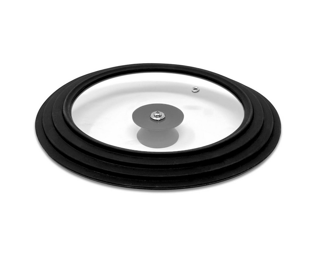 mixed24 Pfannendeckel 1x Silikon Topfdeckel Universalgröße mit Silikongriff 20-22-24cm – Bild 2 von 2