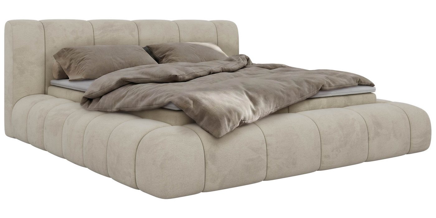 MKS MÖBEL Boxbett NUBEA (Boxspringbett - Set, Packung, inkl. 2 Bettkästen, Matratze H3/H4 und Topper Visco oder T25), Feder-Hebemechanik, 7-Zonen-Multipocket-Ma – Bild 2 von 5