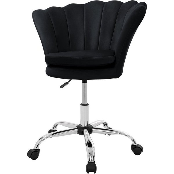 ML-DESIGN Bürostuhl 360° Drehstuhl aus Samt, Polsterstuhl mit Rückenlehne höhenverstellbar (1 St), Schminktisch Stuhl Drehstuhl Muschel auf Rollen ergonomisch S