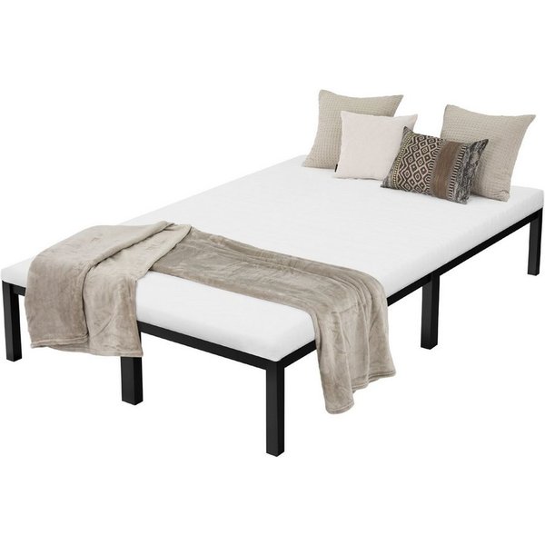 ML-DESIGN Metallbett Bettgestell Bettrahmen Stahlrahmen mit Lattenrost Metallbettrahmen, Einzelbett Paris Einzelbettgestell Gästebett Metall leichte Montage