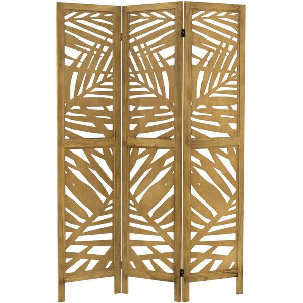 ML-DESIGN Paravent Raumteiler Faltbarer Sichtschutz Indoor Stellwand Sichtschutzwand, Raumtrenner 3-teilig Kyoto Natur 170x121cm Holz freistehend Trennwand