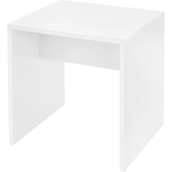 ML-DESIGN Schminktisch Moderner Polsterhocker im edlen Design hoher Sitzkomfort, Weiß 40x36x41 cm robust vielseitig einsetzbar Schminkbank aus Holz