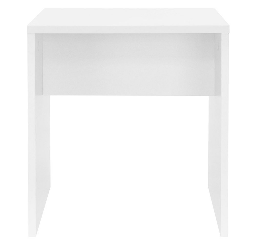 ML-DESIGN Schminktisch Moderner Polsterhocker im edlen Design hoher Sitzkomfort, Weiß 40x36x41 cm robust vielseitig einsetzbar Schminkbank aus Holz – Bild 2 von 4