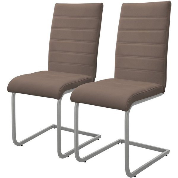 ML-DESIGN Stuhl Esszimmerstühle Schwingstühle mit Rückenlehne Design Küchenstühle (2 St), Polsterstuhl Freischwinger 2er Set Küchenstuhl bis 120kg Kunstleder