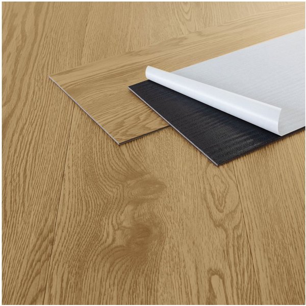 ML-DESIGN Vinylboden PVC Bodenbelag selbstklebend Klebefliesen Boden in Holzoptik 2mm Dicke, Bodenfliesen Klebevinyl wasserdicht 8,92m² / 64 Dielen Eiche Dekor