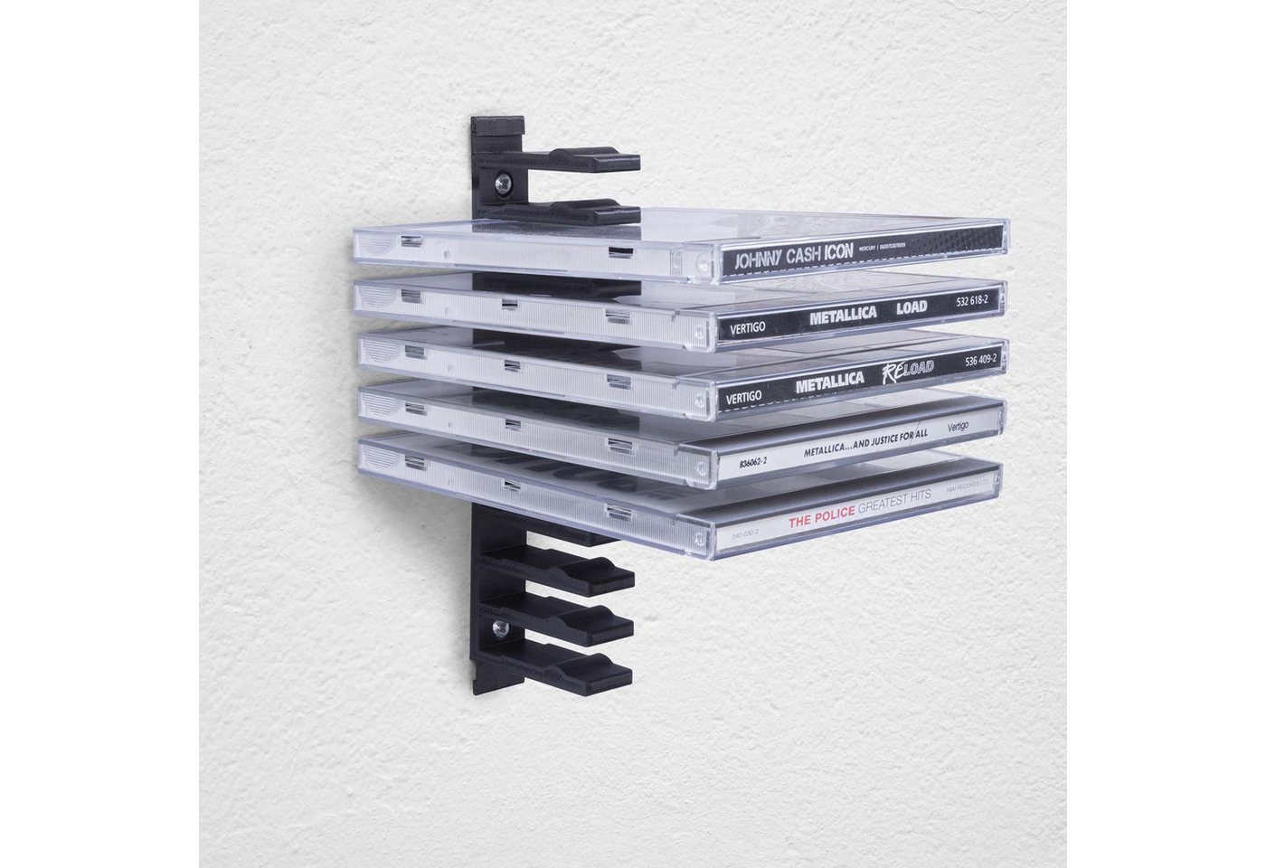 Mobilefox Media-Regal Floating Wandhalterung Modular Halterung Träger für Musik CD Hüllen – Bild 2 von 4