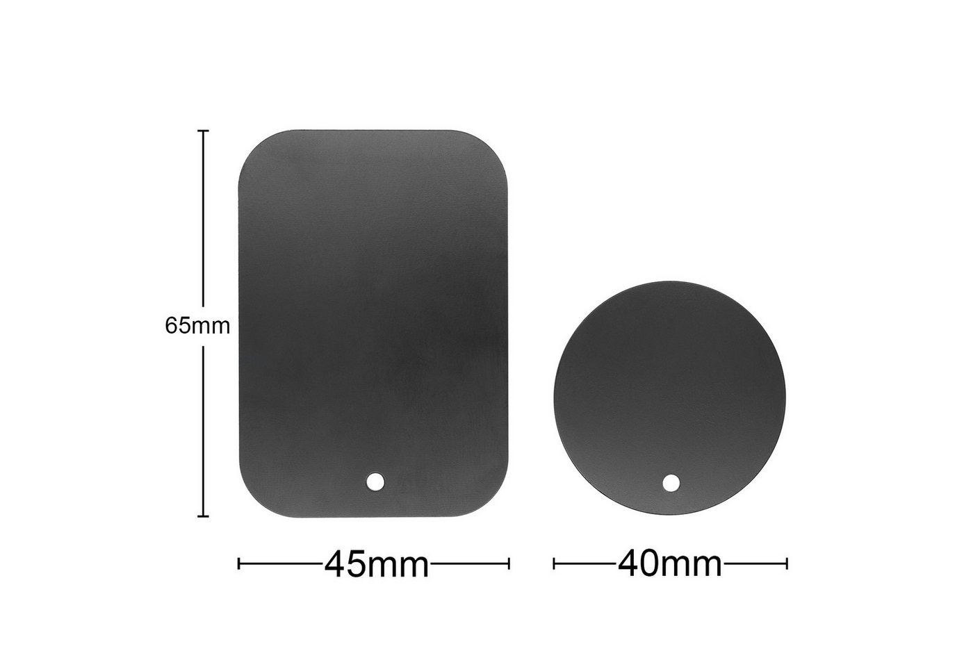 Mobilefox Smartphone-Halterung 2er Set Metall Platten Ersatzteile Universal Magnetisch KFZ Halterung – Bild 2 von 3