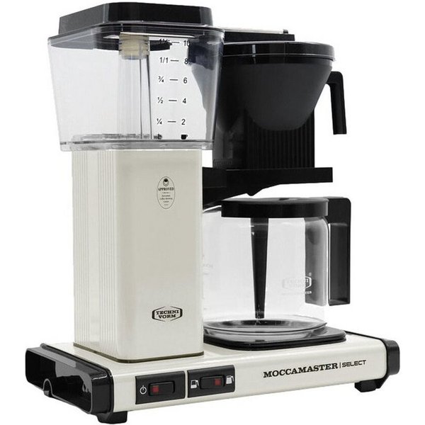 Moccamaster Kaffeebereiter, Kaffeemaschine, 1,25 l, Kunststoff, Weiß