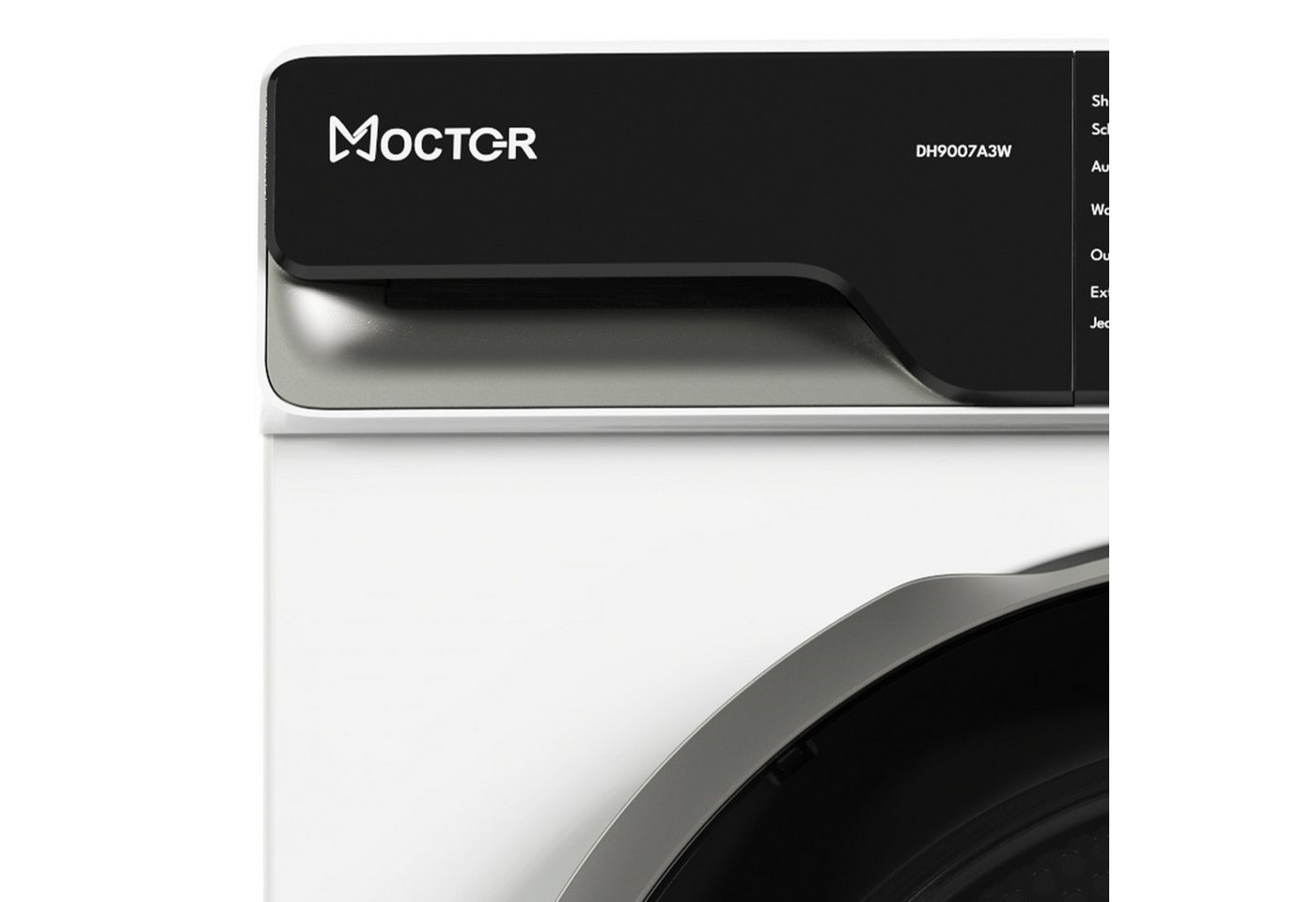 MOCTOR Wärmepumpentrockner DH9007A3W, Startzeitauswahl, Zwei-Wege-Schleudern, Boomeranggehäuse – Bild 2 von 5