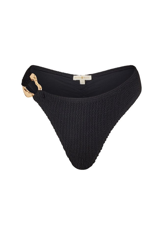 Moda Minx Bikini-Hose SCRUNCH Irregular Hoop (1-St., Panty) mit edlem Schmuckelement – Bild 2 von 5