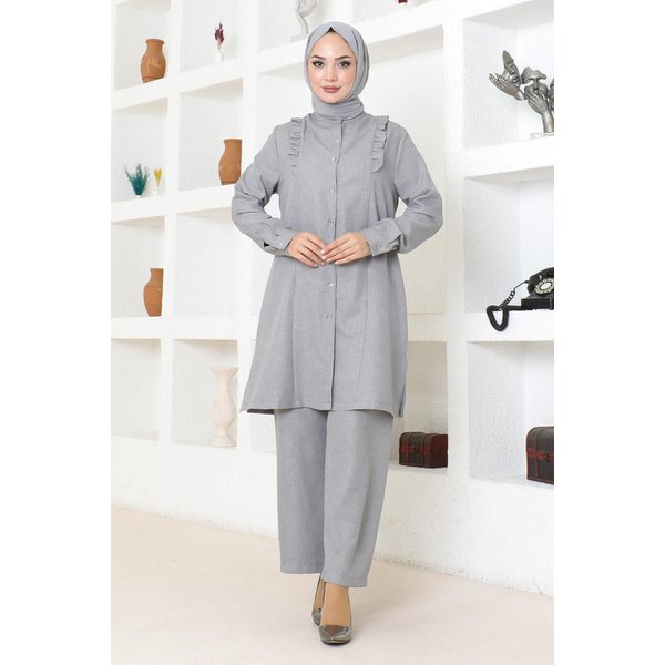MODAMİHRAM Blusentop Rüschen-Set