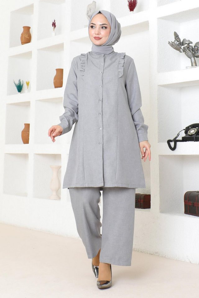 MODAMİHRAM Blusentop Rüschen-Set – Bild 3 von 5