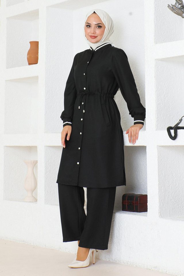 MODAMİHRAM Tunika Rüschen Spitzen Set – Bild 3 von 5