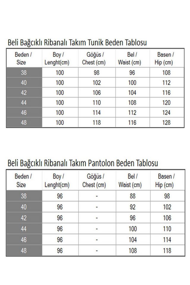 MODAMİHRAM Tunika Rüschen Spitzen Set – Bild 5 von 5