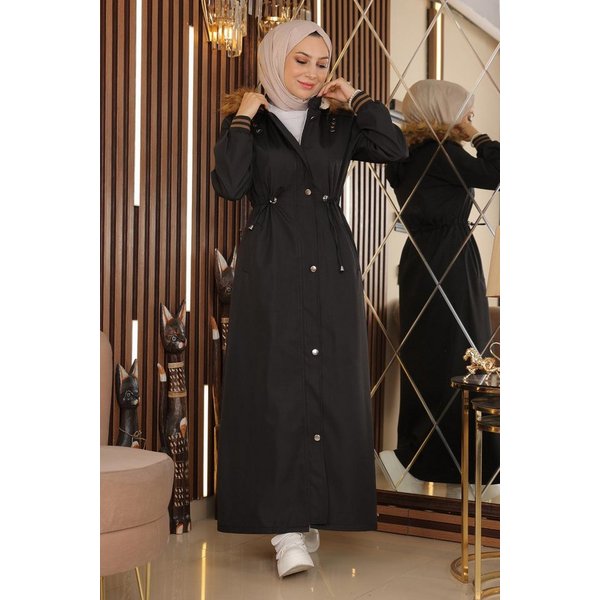 MODAMİHRAM Windbreaker Große Größe Kapuzenrippenjacke