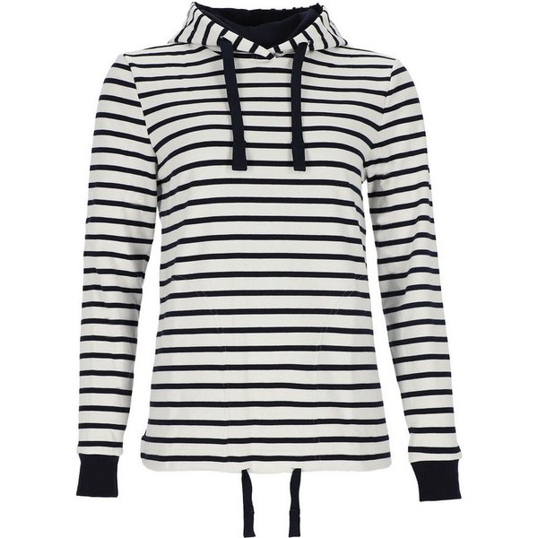 modAS Kapuzenpullover 29009 Damen Kapuzenshirt Maritim gestreift - Langarmshirt Streifen Baumwolle