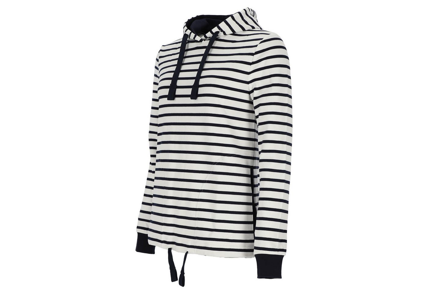 modAS Kapuzenpullover 29009 Damen Kapuzenshirt Maritim gestreift - Langarmshirt Streifen Baumwolle – Bild 2 von 3