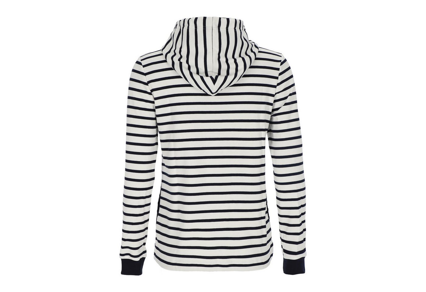 modAS Kapuzenpullover 29009 Damen Kapuzenshirt Maritim gestreift - Langarmshirt Streifen Baumwolle – Bild 3 von 3