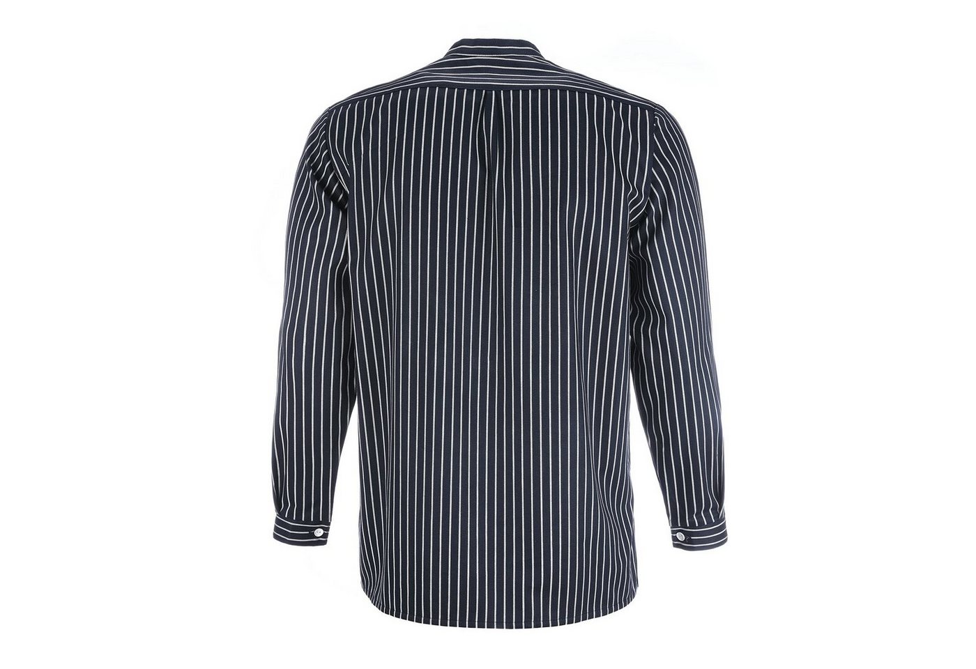 modAS Langarmhemd 8009 Unisex Fischerhemd Basic Line - Finkenwerder Hemd gestreift Baumwolle – Bild 3 von 5