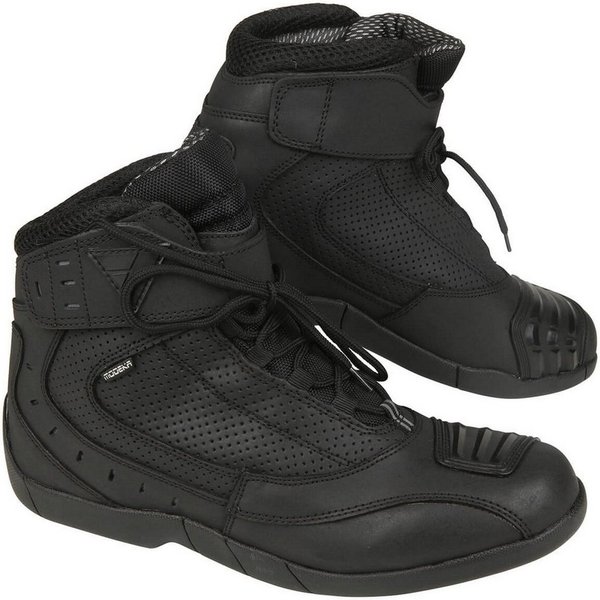 Modeka Modeka Black Rider Stiefel schwarz Motorradstiefel (Packung, Antistatische und Öl- und Benzinfeste Sohle) motorradschuhe für herren
